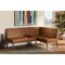 Wholesale Interiors Baxton Studio Riordan Mid-Century Modern Tan Faux Leather Upholstered and Walnut Brown Finished Wood 2-Piece Dining Nook